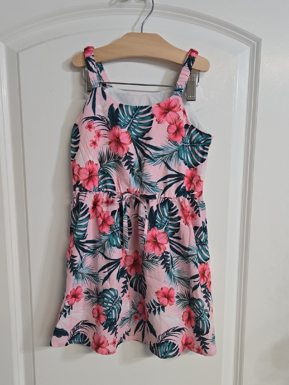 PatPat Pink Floral Tropical Dress 4-5Y